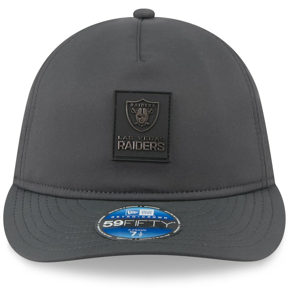 Las Vegas Raiders New Era 2025 Sideline Cold Weather Retro Crown 59FIFTY Fitted Hat - Charcoal outlet