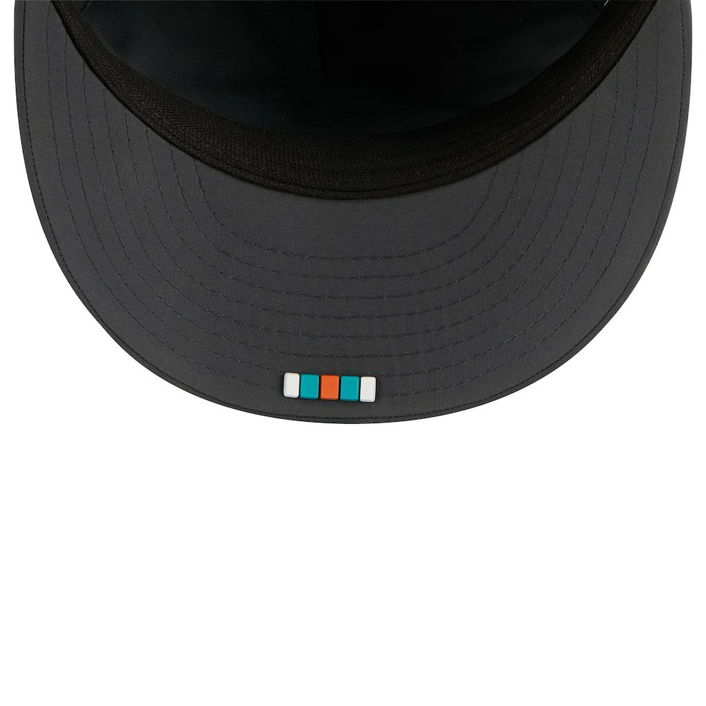 Miami Dolphins New Era 2025 Sideline Cold Weather Retro Crown 59FIFTY Fitted Hat - Charcoal cheap