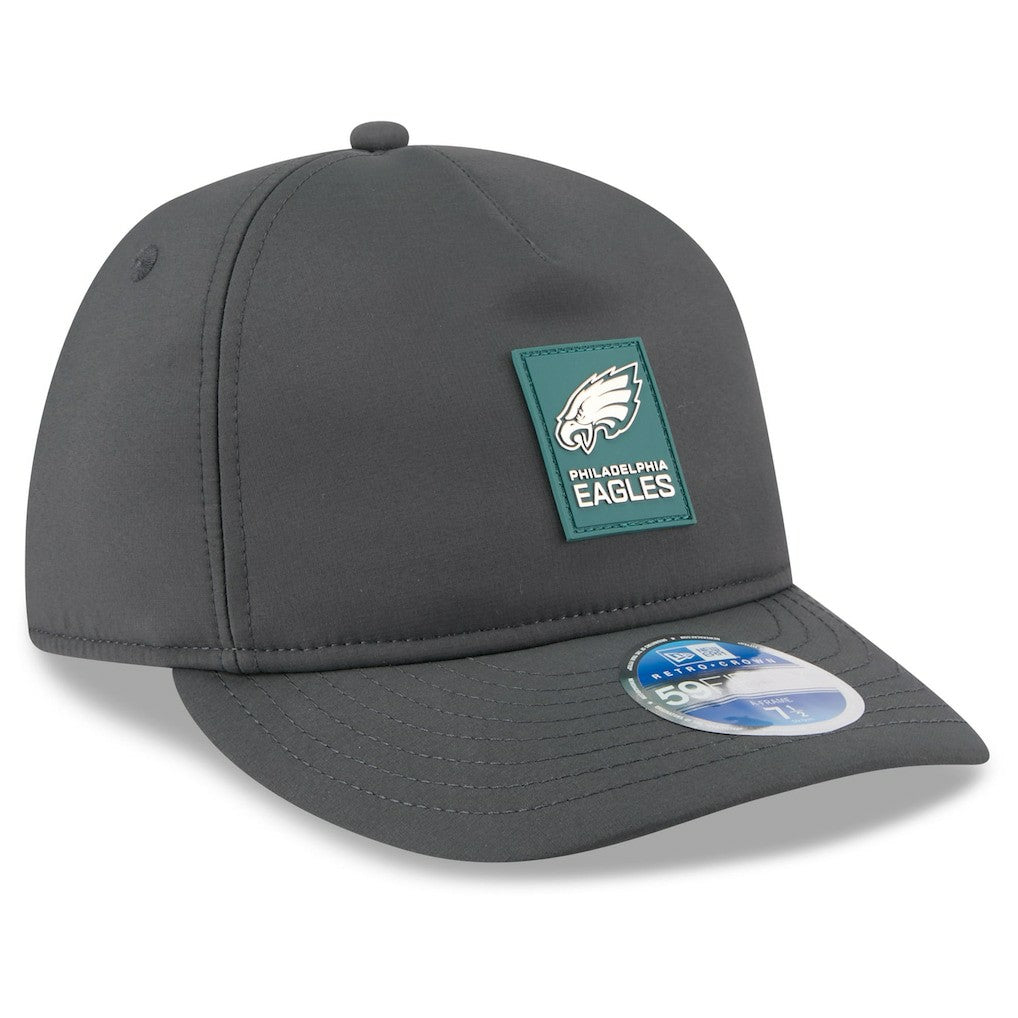 Philadelphia Eagles New Era 2025 Sideline Cold Weather Retro Crown 59FIFTY Fitted Hat - Charcoal online