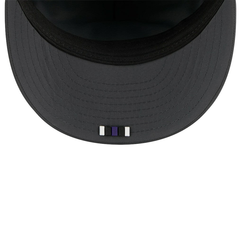 Baltimore Ravens New Era 2025 Sideline Cold Weather Retro Crown 59FIFTY Fitted Hat - Charcoal on sale