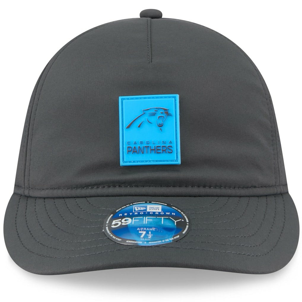 Carolina Panthers New Era 2025 Sideline Cold Weather Retro Crown 59FIFTY Fitted Hat - Charcoal for sale