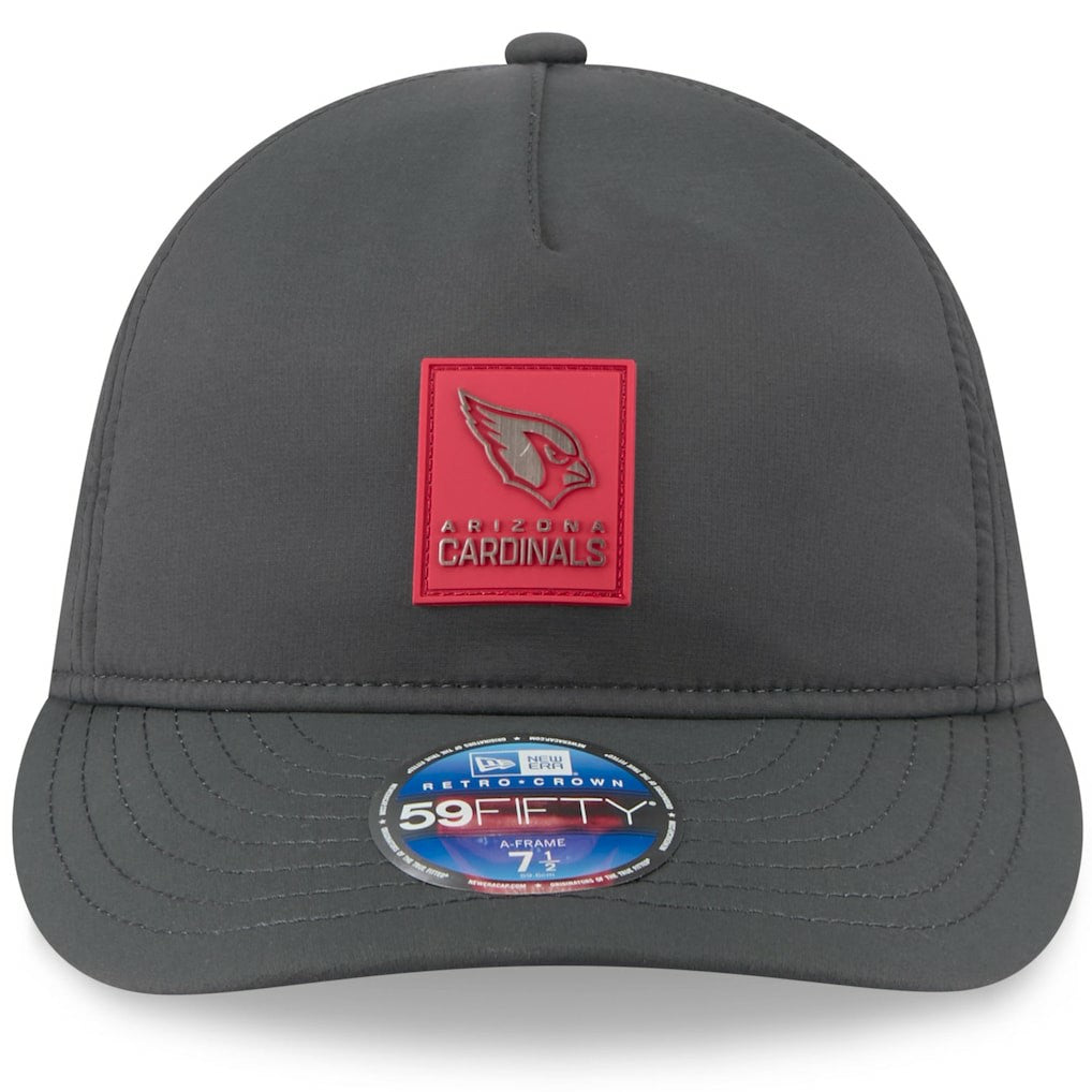 Arizona Cardinals New Era 2025 Sideline Cold Weather Retro Crown 59FIFTY Fitted Hat - Charcoal cheap