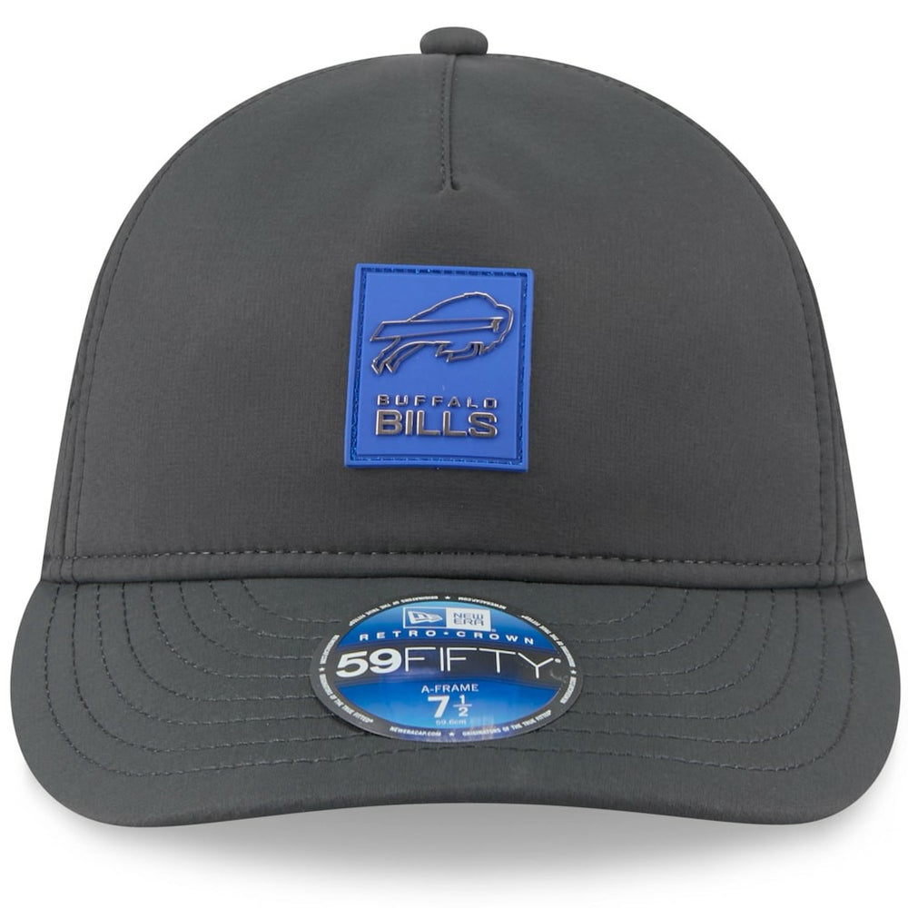 Buffalo Bills New Era 2025 Sideline Cold Weather Retro Crown 59FIFTY Fitted Hat - Charcoal on sale
