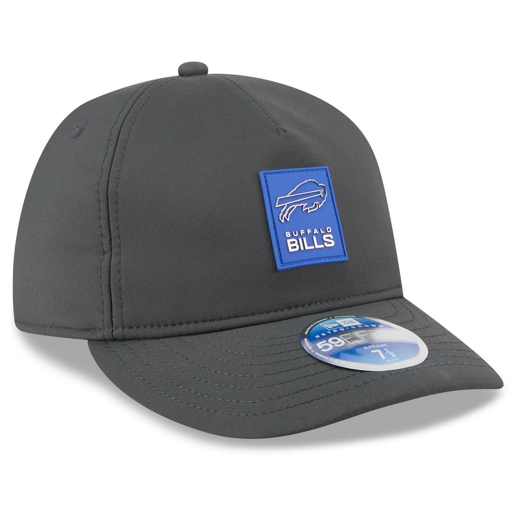 Buffalo Bills New Era 2025 Sideline Cold Weather Retro Crown 59FIFTY Fitted Hat - Charcoal on sale