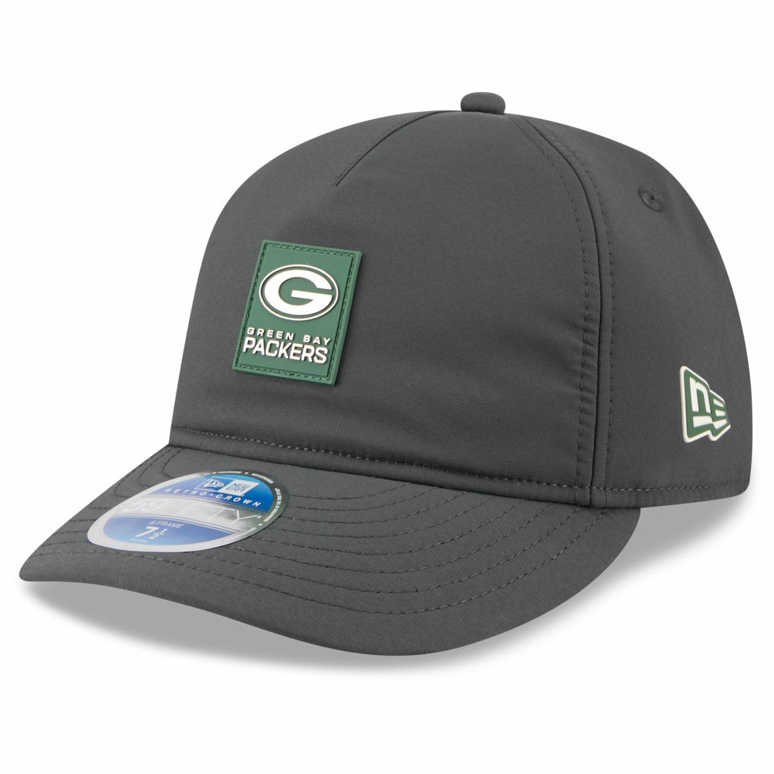 Green Bay Packers New Era 2025 Sideline Cold Weather Retro Crown 59FIFTY Fitted Hat - Charcoal cheap