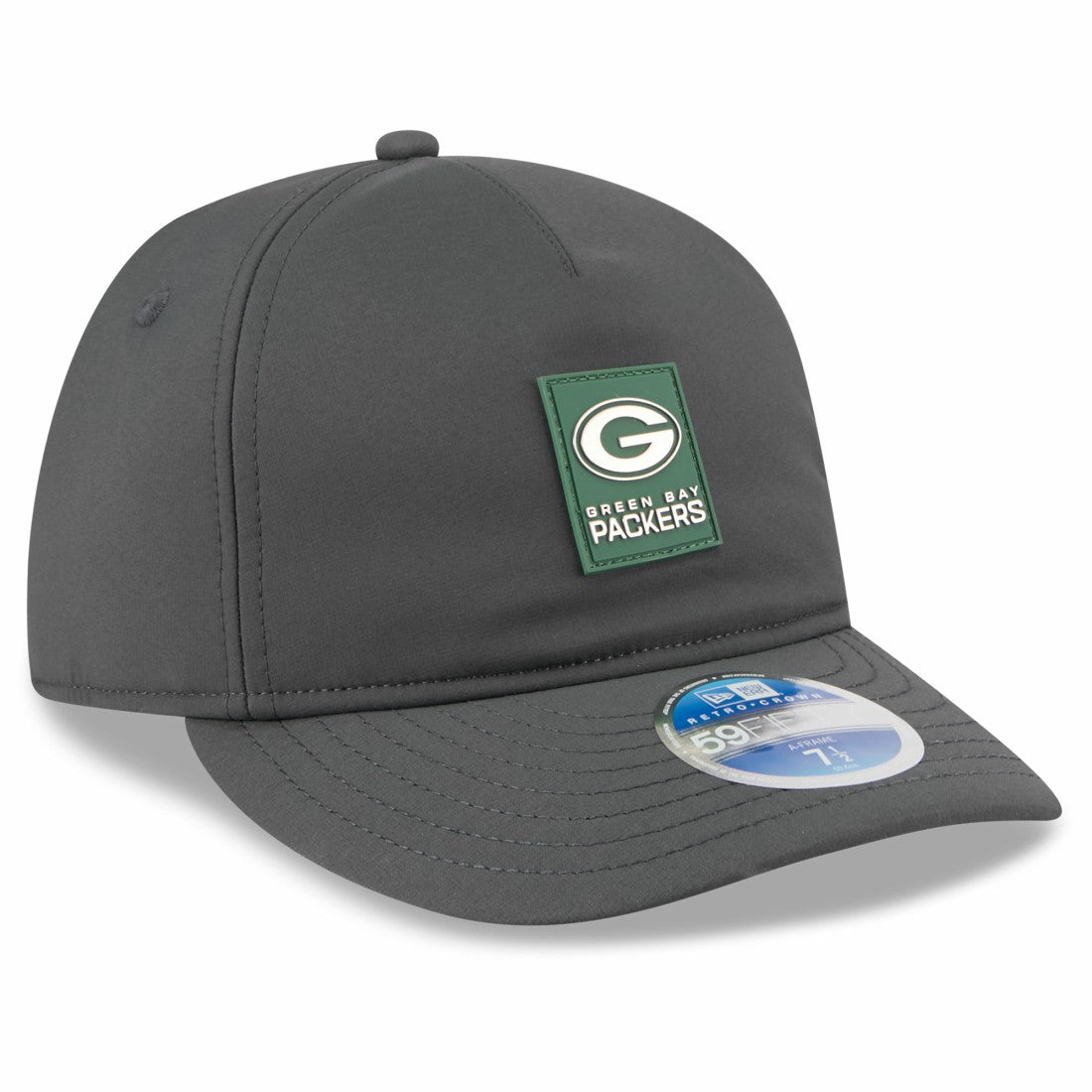Green Bay Packers New Era 2025 Sideline Cold Weather Retro Crown 59FIFTY Fitted Hat - Charcoal cheap