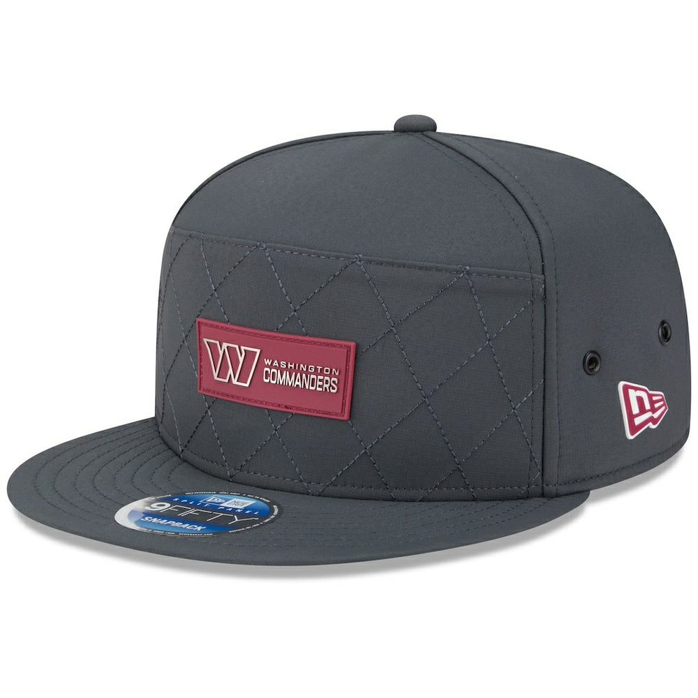 Washington Commanders New Era 2025 Sideline Cold Weather Split Panel 9FIFTY Snapback Hat - Charcoal outlet