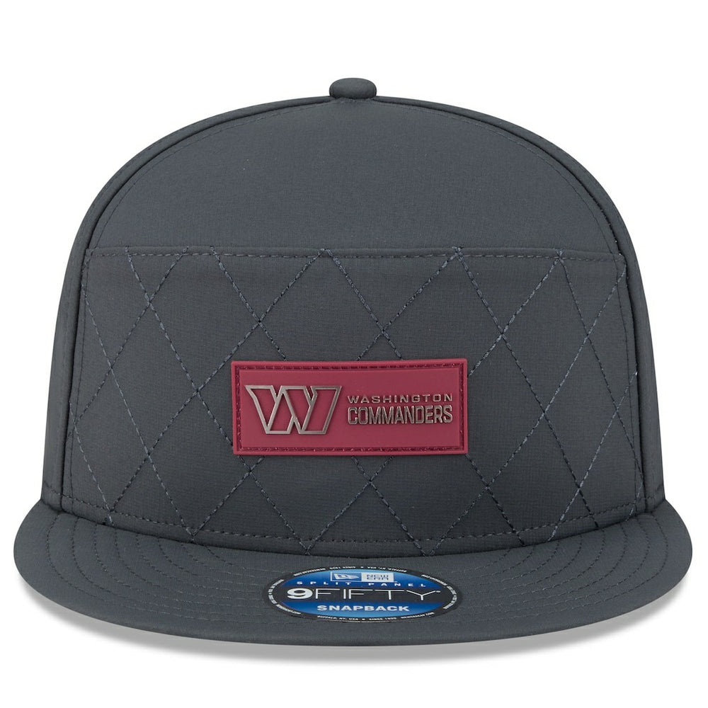 Washington Commanders New Era 2025 Sideline Cold Weather Split Panel 9FIFTY Snapback Hat - Charcoal outlet