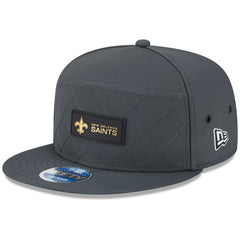 New Orleans Saints New Era 2025 Sideline Cold Weather Split Panel 9FIFTY Snapback Hat - Charcoal discount
