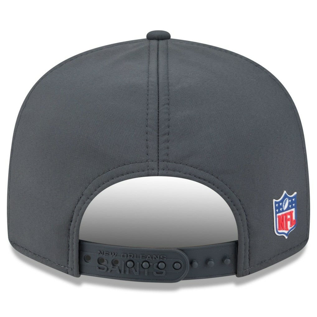 New Orleans Saints New Era 2025 Sideline Cold Weather Split Panel 9FIFTY Snapback Hat - Charcoal discount