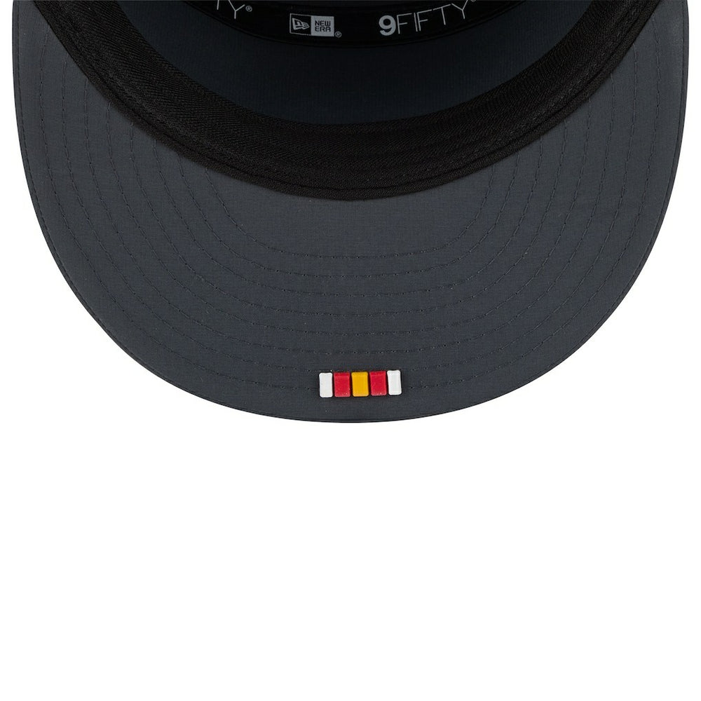 Kansas City Chiefs New Era 2025 Sideline Cold Weather Split Panel 9FIFTY Snapback Hat - Charcoal on sale