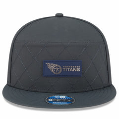 Tennessee Titans New Era 2025 Sideline Cold Weather Split Panel 9FIFTY Snapback Hat - Charcoal sale