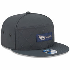 Tennessee Titans New Era 2025 Sideline Cold Weather Split Panel 9FIFTY Snapback Hat - Charcoal sale