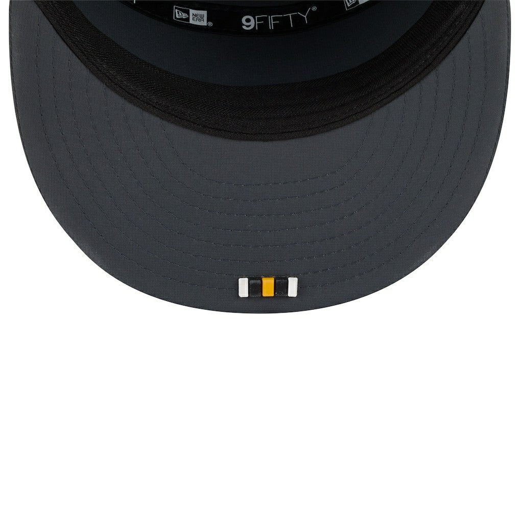 Pittsburgh Steelers New Era 2025 Sideline Cold Weather Split Panel 9FIFTY Snapback Hat - Charcoal for sale
