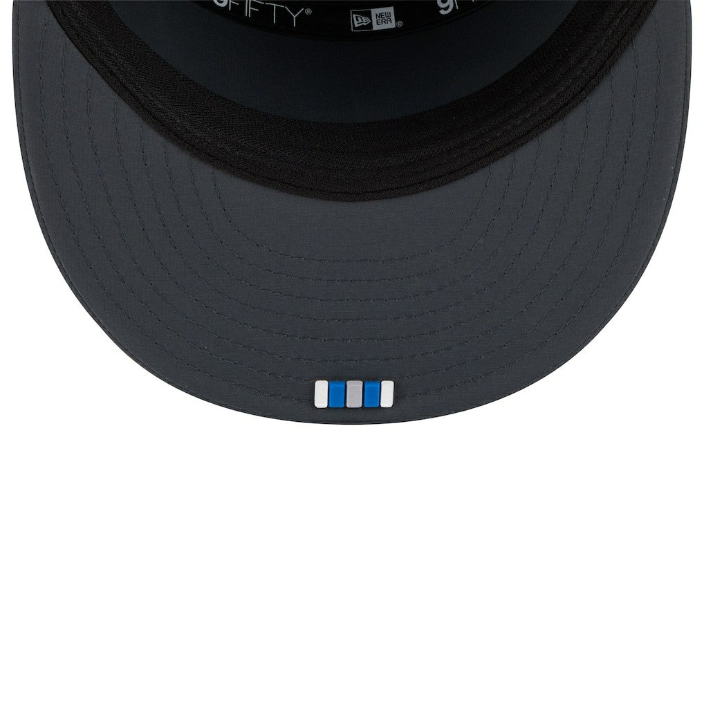 Detroit Lions New Era 2025 Sideline Cold Weather Split Panel 9FIFTY Snapback Hat - Charcoal cheap