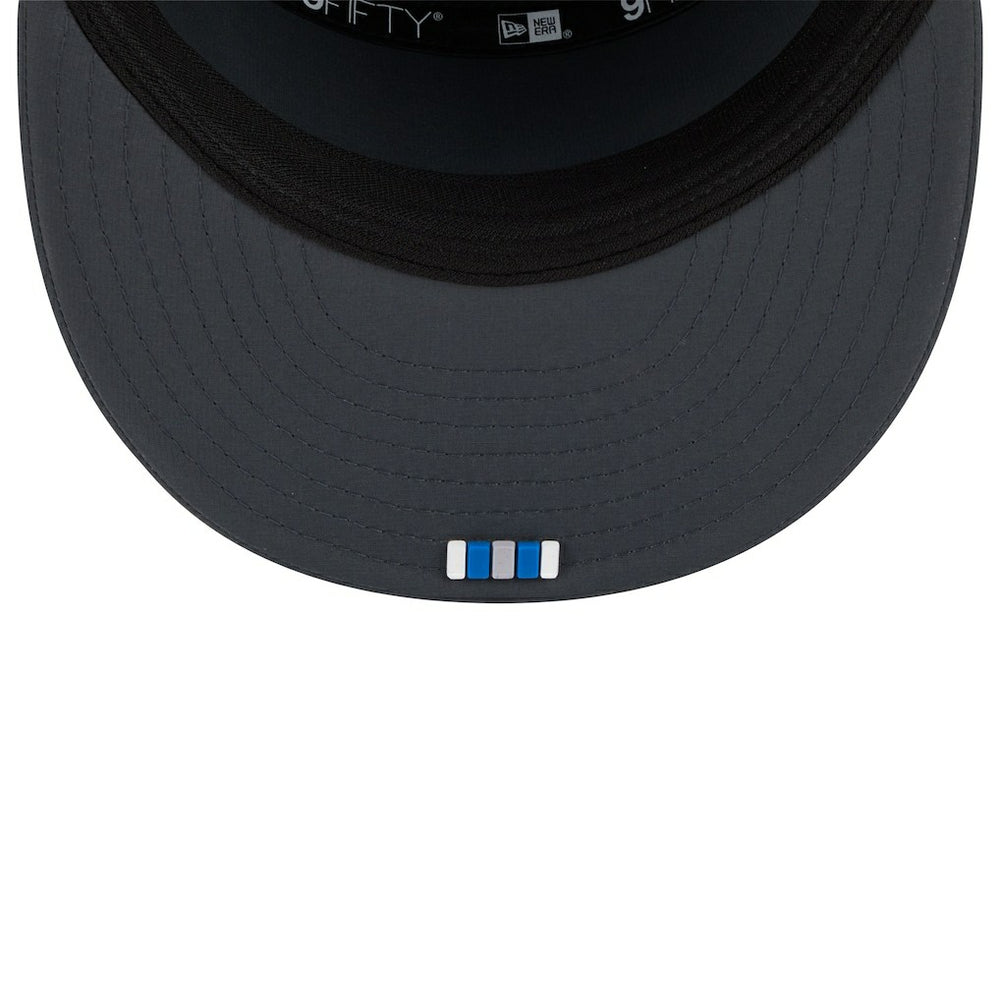 Detroit Lions New Era 2025 Sideline Cold Weather Split Panel 9FIFTY Snapback Hat - Charcoal cheap