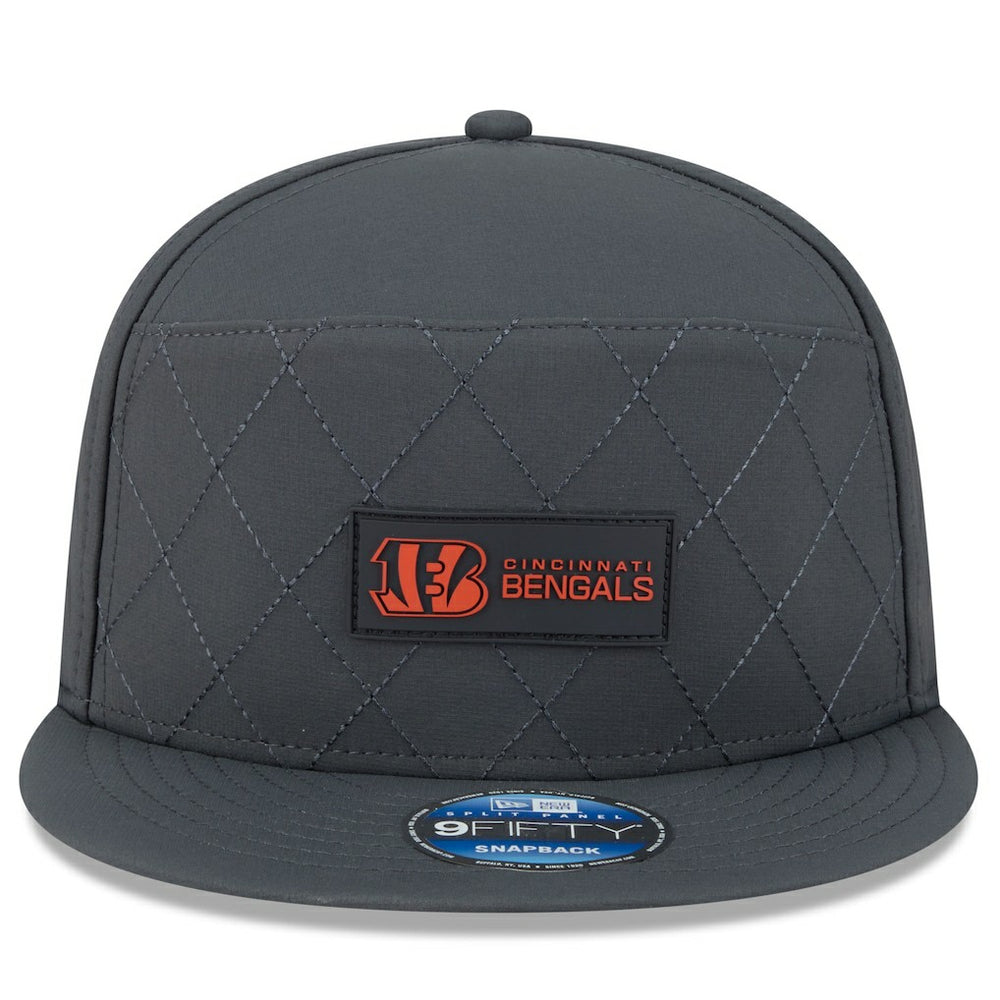 Cincinnati Bengals New Era 2025 Sideline Cold Weather Split Panel 9FIFTY Snapback Hat - Charcoal online