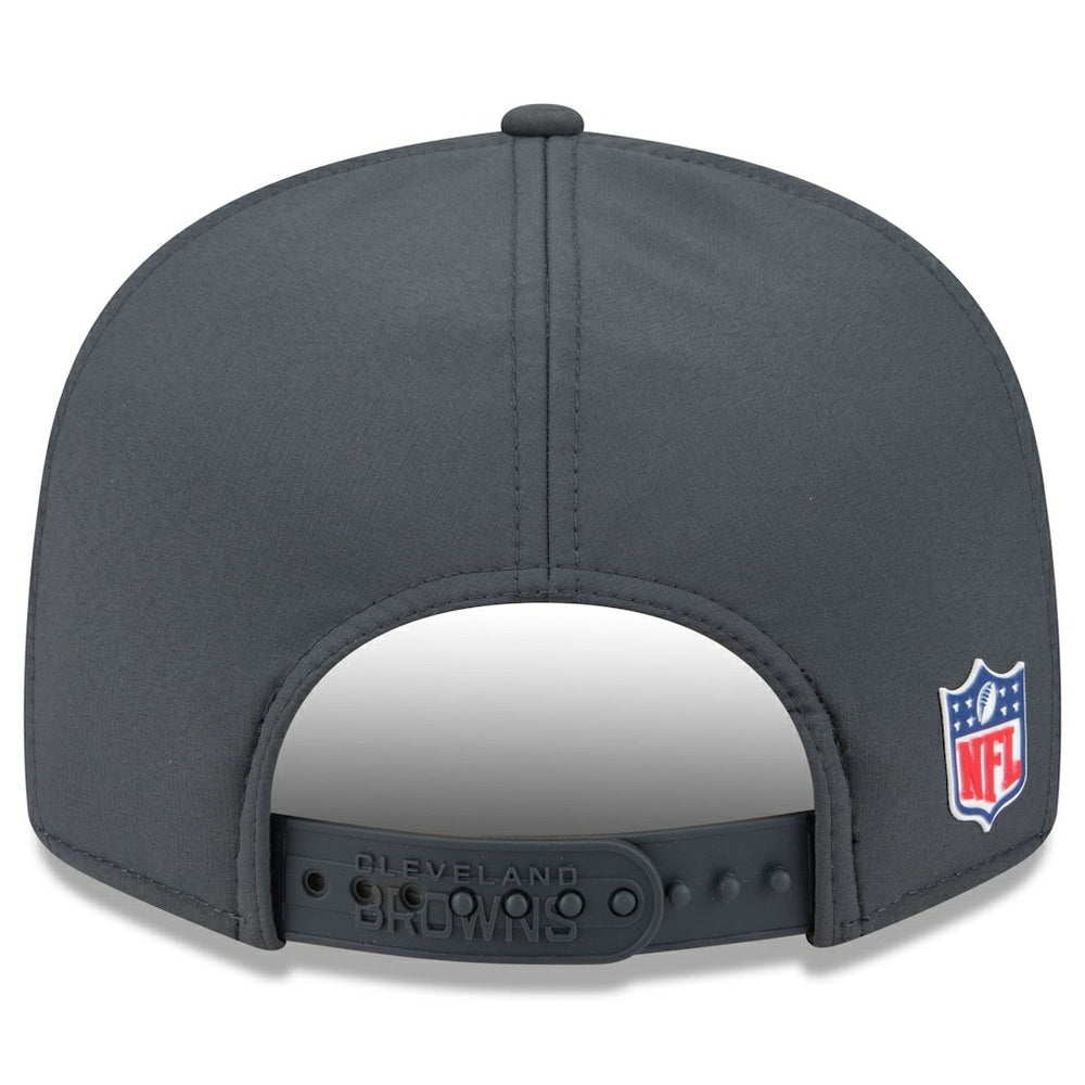 Cleveland Browns New Era 2025 Sideline Cold Weather Split Panel 9FIFTY Snapback Hat - Charcoal outlet