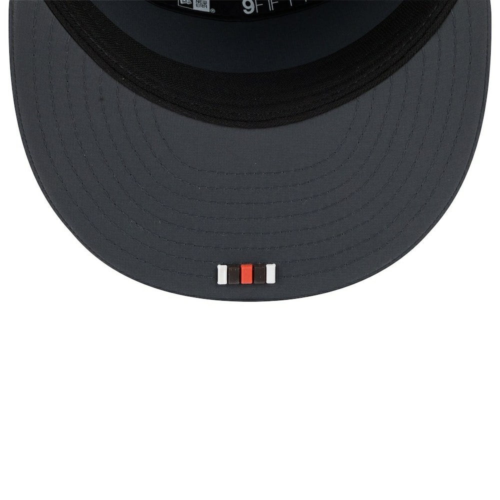 Cleveland Browns New Era 2025 Sideline Cold Weather Split Panel 9FIFTY Snapback Hat - Charcoal outlet