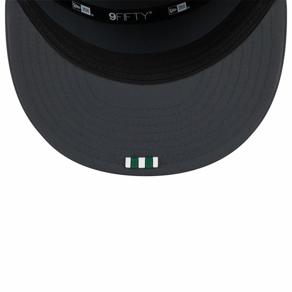 New York Jets New Era 2025 Sideline Cold Weather Split Panel 9FIFTY Snapback Hat - Charcoal on sale
