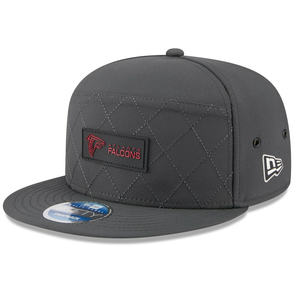 Atlanta Falcons New Era 2025 Sideline Cold Weather Split Panel 9FIFTY Snapback Hat - Charcoal for sale