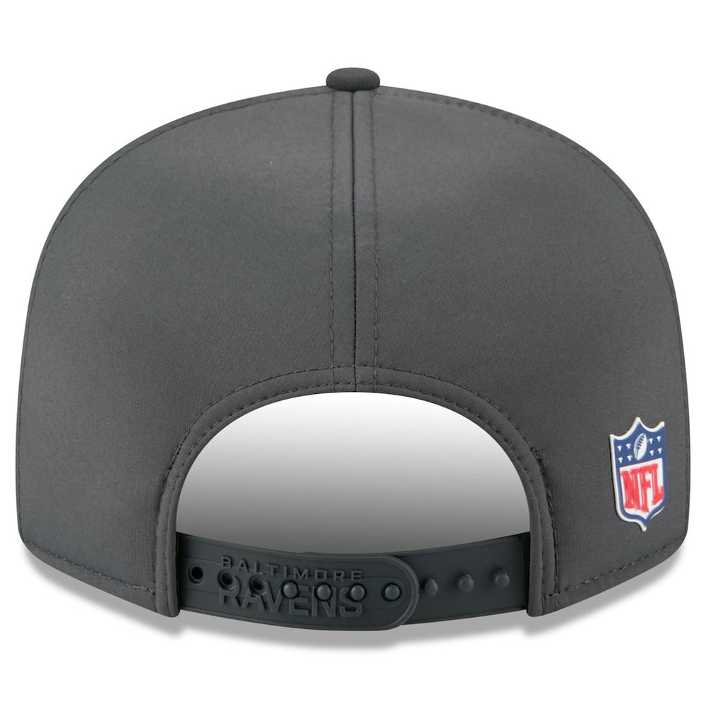 Baltimore Ravens New Era 2025 Sideline Cold Weather Split Panel 9FIFTY Snapback Hat - Charcoal sale
