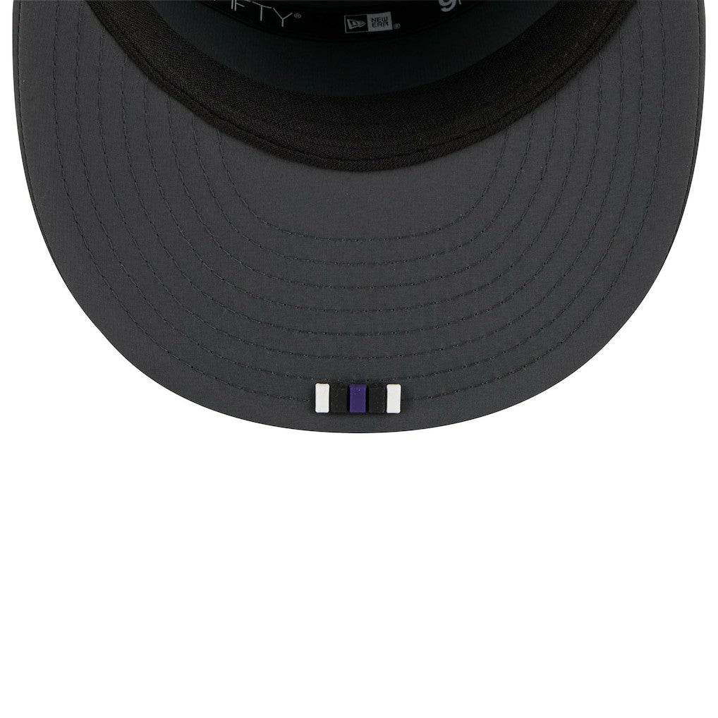 Baltimore Ravens New Era 2025 Sideline Cold Weather Split Panel 9FIFTY Snapback Hat - Charcoal sale