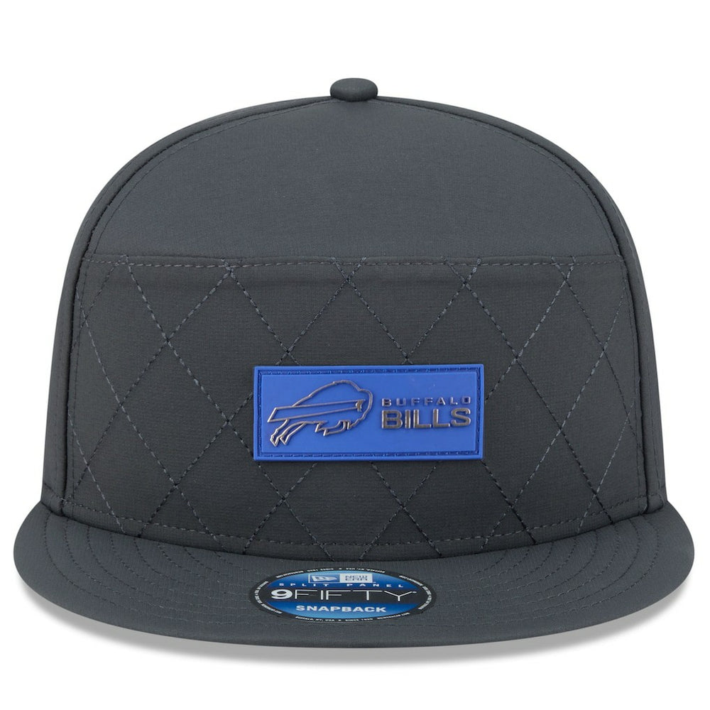 Buffalo Bills New Era 2025 Sideline Cold Weather Split Panel 9FIFTY Snapback Hat - Charcoal online