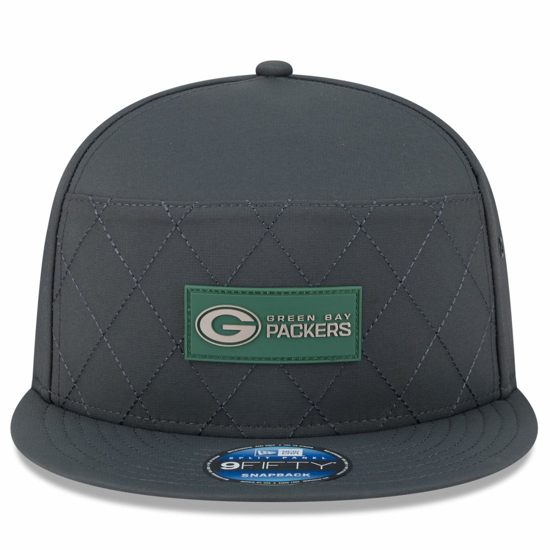 Green Bay Packers New Era 2025 Sideline Cold Weather Split Panel 9FIFTY Snapback Hat - Charcoal sale
