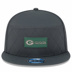 Green Bay Packers New Era 2025 Sideline Cold Weather Split Panel 9FIFTY Snapback Hat - Charcoal sale
