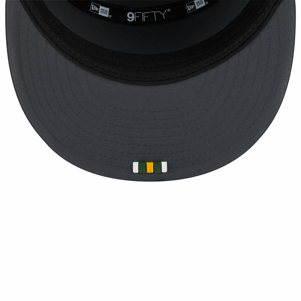 Green Bay Packers New Era 2025 Sideline Cold Weather Split Panel 9FIFTY Snapback Hat - Charcoal sale