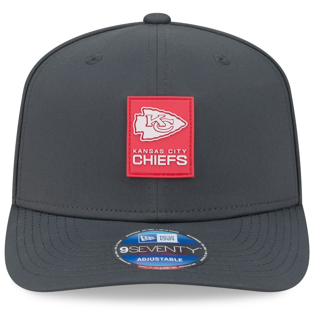Kansas City Chiefs New Era 2025 Sideline Cold Weather 9SEVENTY Adjustable Hat - Charcoal outlet
