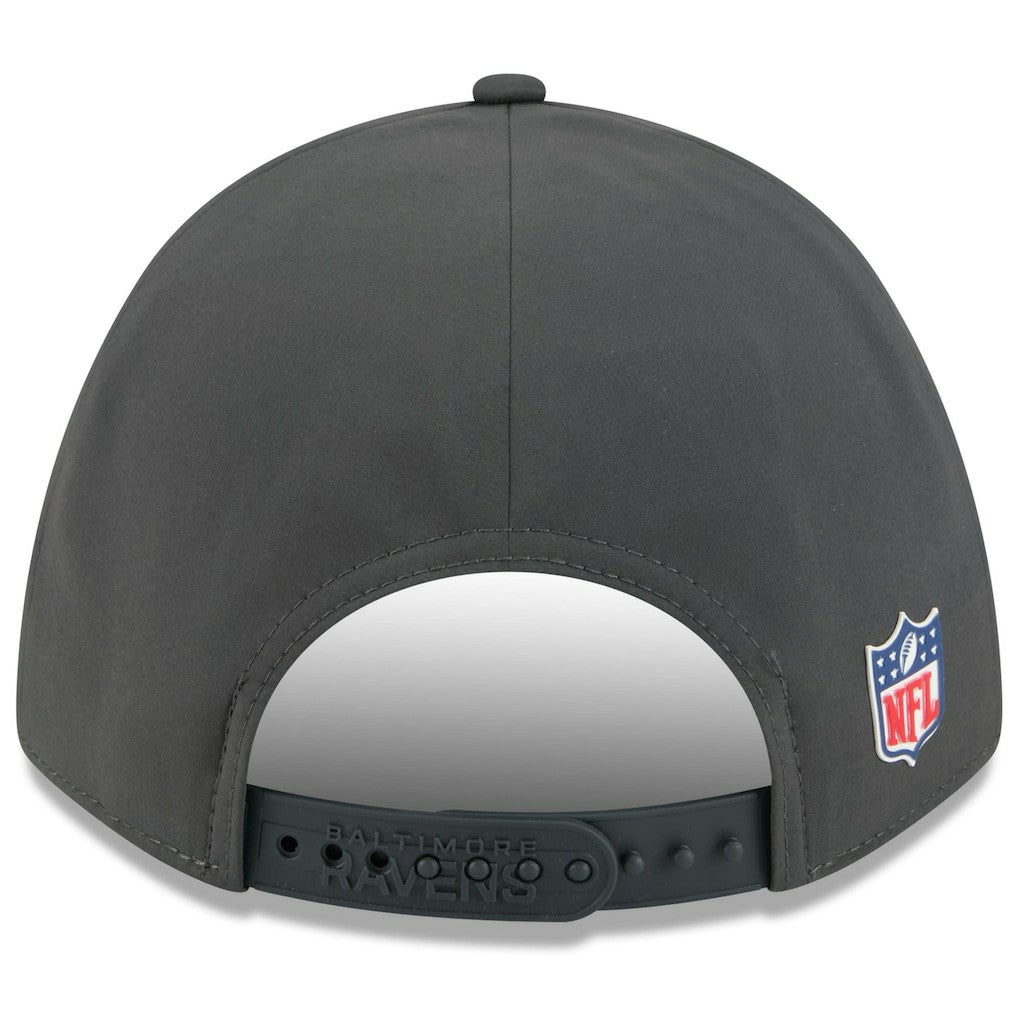 Baltimore Ravens New Era 2025 Sideline Cold Weather 9FORTY M-Crown Adjustable Hat - Charcoal on sale