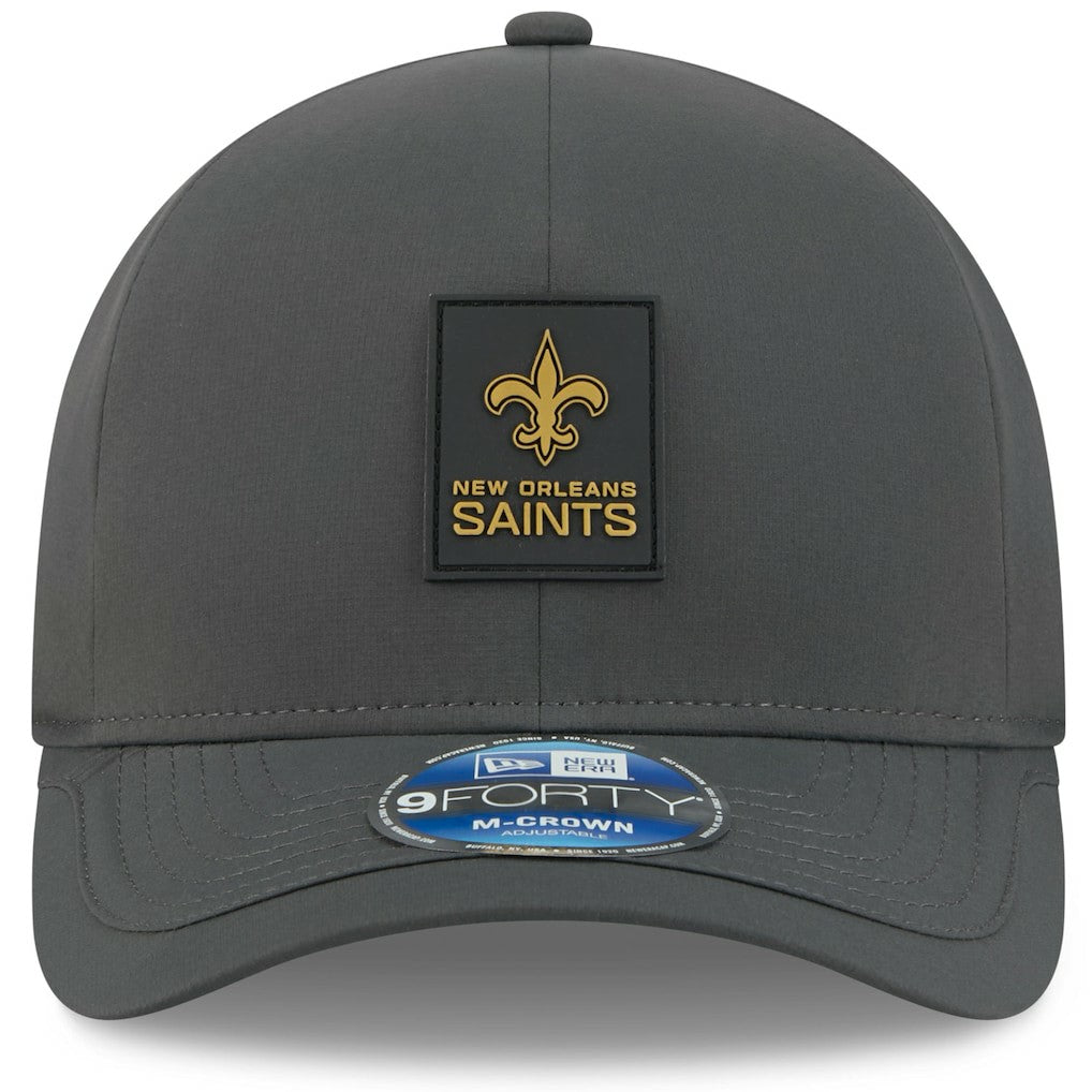 New Orleans Saints New Era 2025 Sideline Cold Weather 9FORTY M-Crown Adjustable Hat - Charcoal online