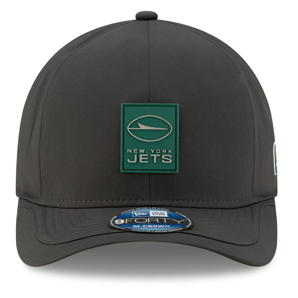 New York Jets New Era 2025 Sideline Cold Weather 9FORTY M-Crown Adjustable Hat - Charcoal cheap