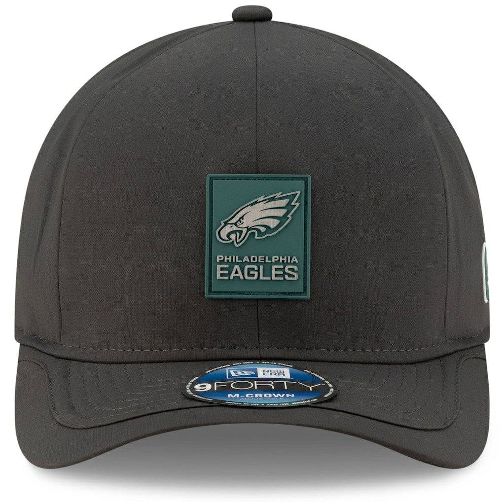 Philadelphia Eagles New Era 2025 Sideline Cold Weather 9FORTY M-Crown Adjustable Hat - Charcoal outlet