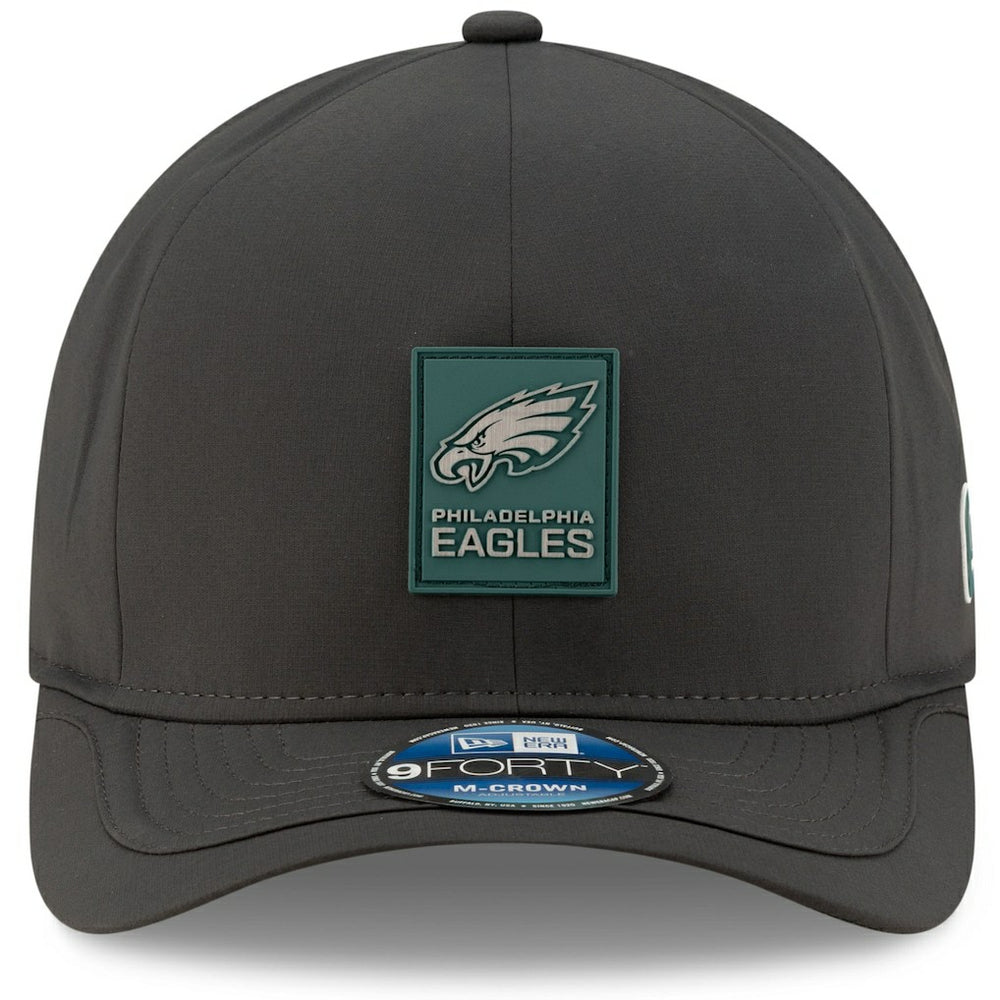 Philadelphia Eagles New Era 2025 Sideline Cold Weather 9FORTY M-Crown Adjustable Hat - Charcoal outlet