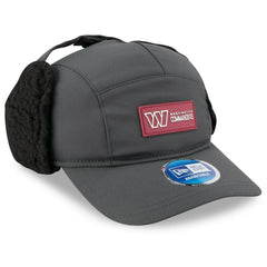 Washington Commanders New Era 2025 Sideline Cold Weather Runner Dog Ear Adjustable Hat - Charcoal cheap