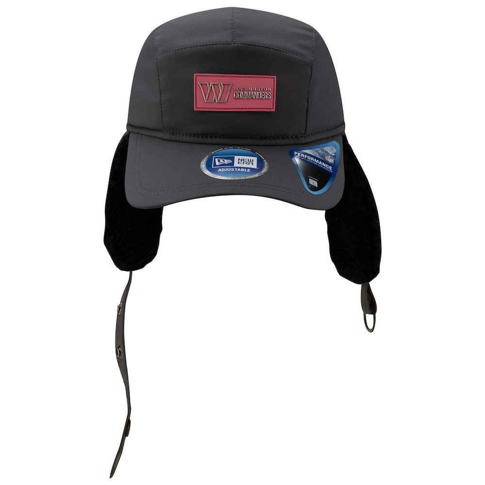 Washington Commanders New Era 2025 Sideline Cold Weather Runner Dog Ear Adjustable Hat - Charcoal cheap