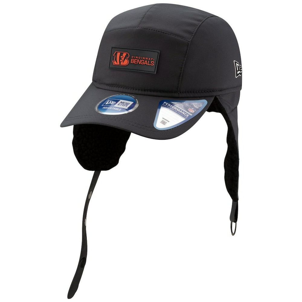 Cincinnati Bengals New Era 2025 Sideline Cold Weather Runner Dog Ear Adjustable Hat - Charcoal sale