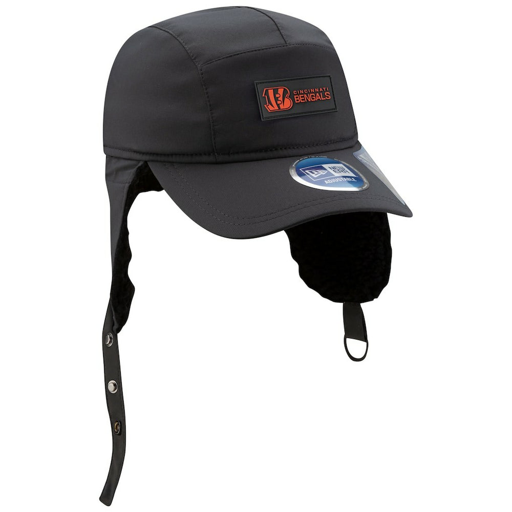 Cincinnati Bengals New Era 2025 Sideline Cold Weather Runner Dog Ear Adjustable Hat - Charcoal sale