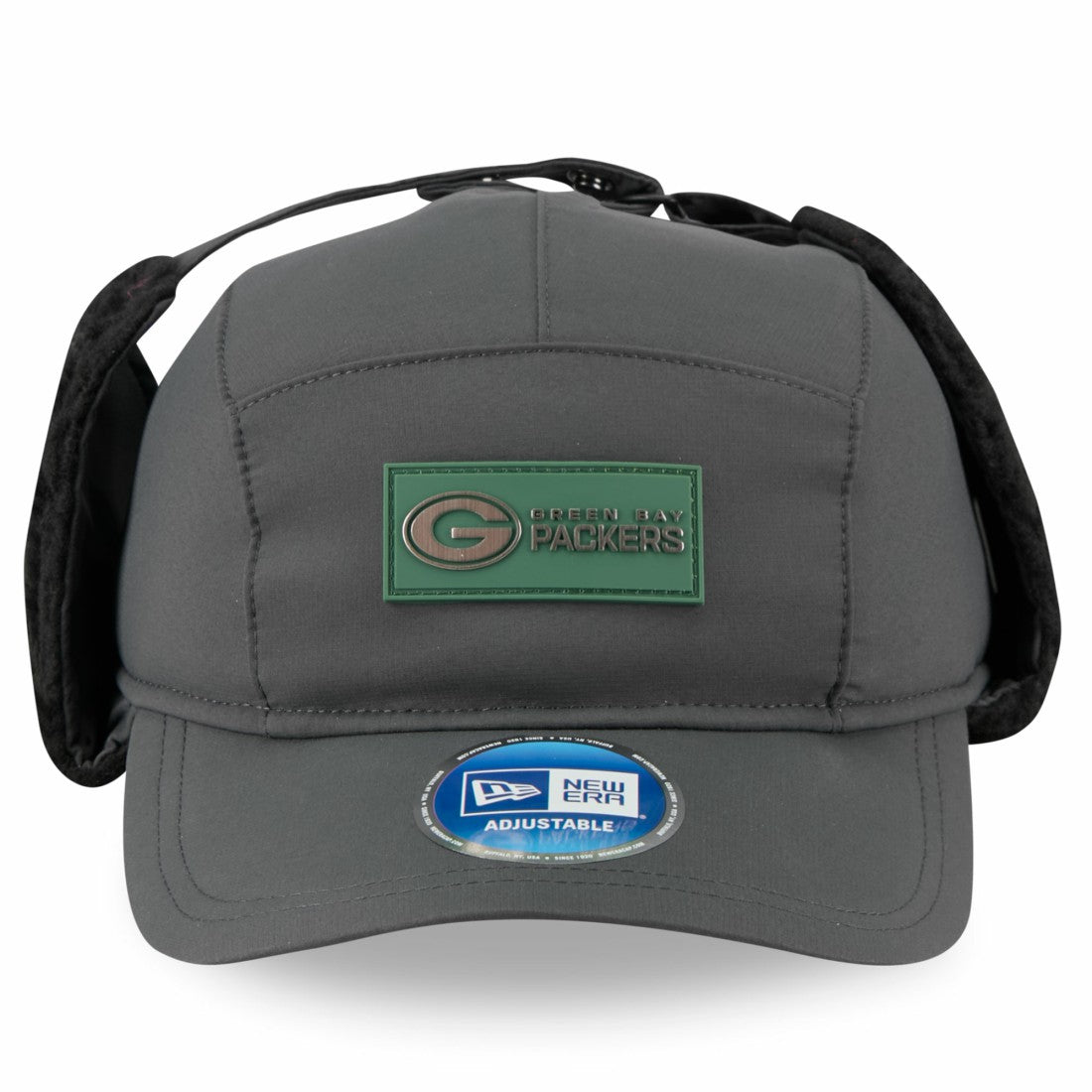 Green Bay Packers New Era 2025 Sideline Cold Weather Runner Dog Ear Adjustable Hat - Charcoal cheap