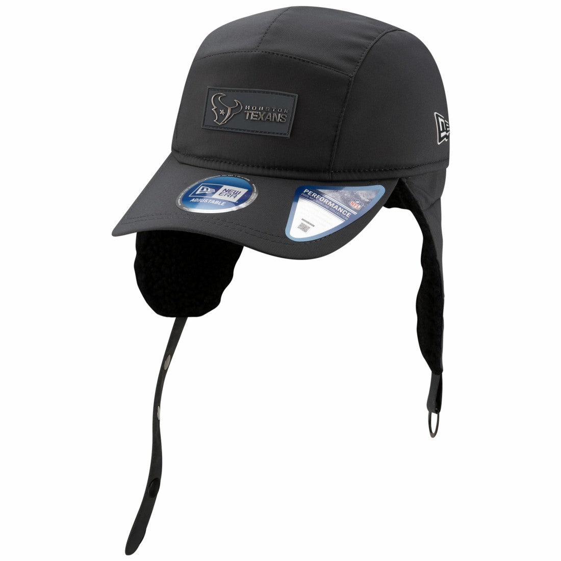 Houston Texans New Era 2025 Sideline Cold Weather Runner Dog Ear Adjustable Hat - Charcoal online