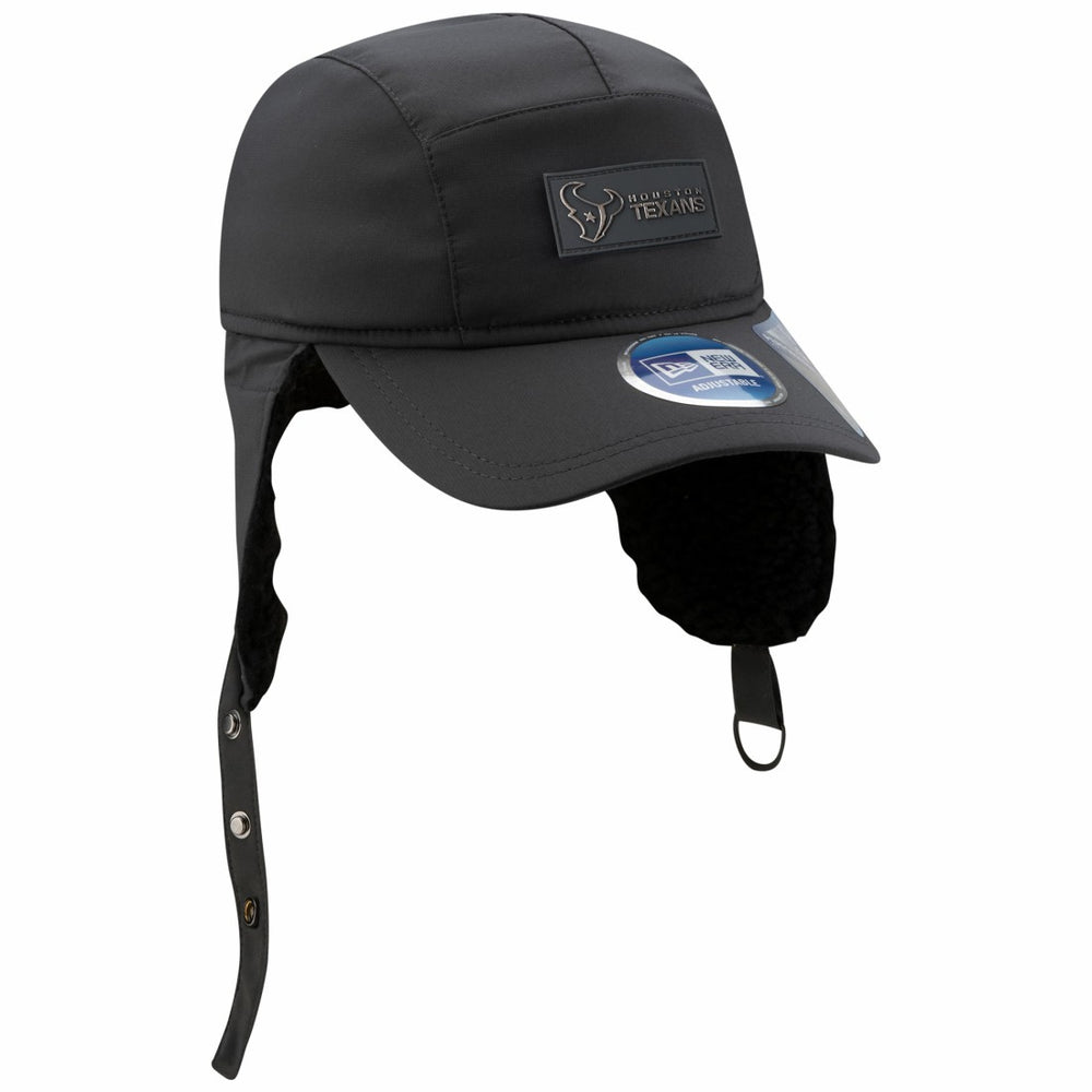 Houston Texans New Era 2025 Sideline Cold Weather Runner Dog Ear Adjustable Hat - Charcoal online