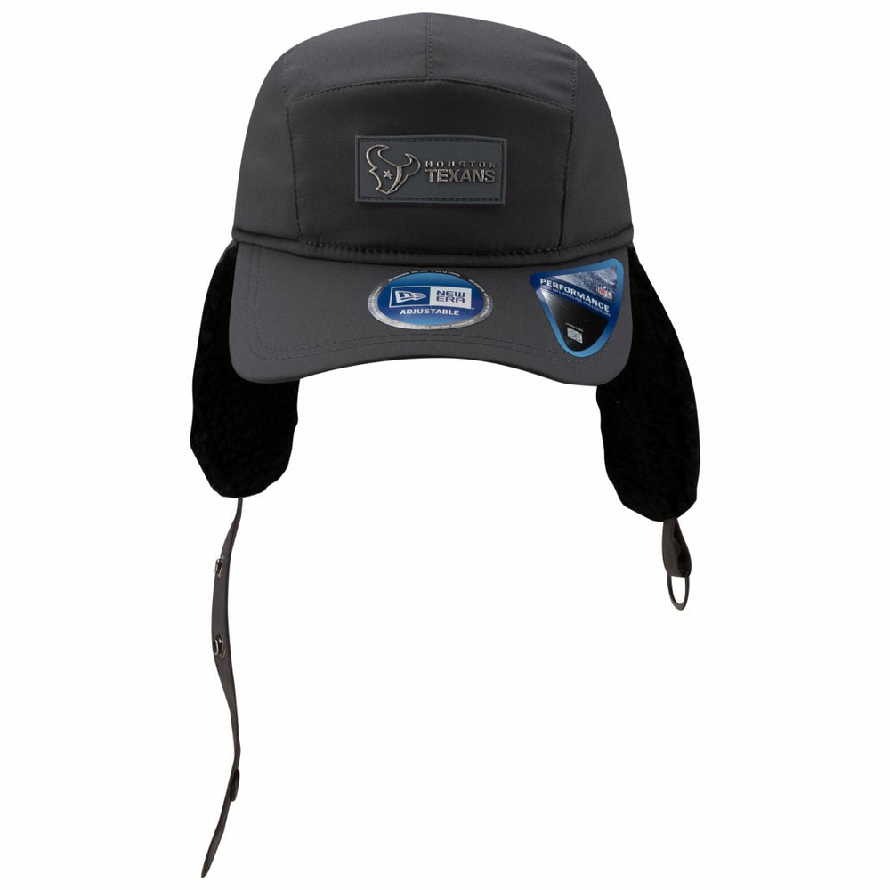 Houston Texans New Era 2025 Sideline Cold Weather Runner Dog Ear Adjustable Hat - Charcoal online