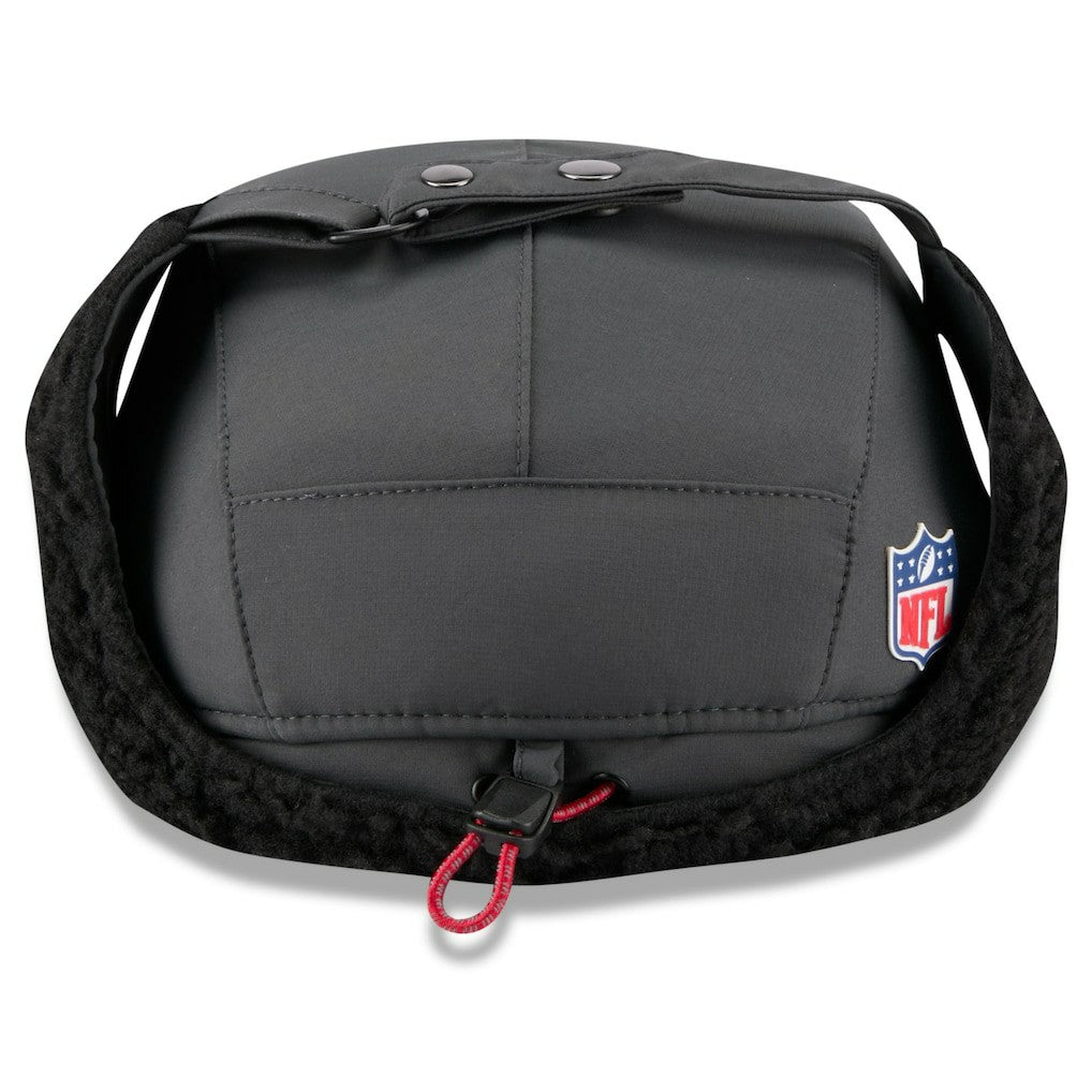 Kansas City Chiefs New Era 2025 Sideline Cold Weather Runner Dog Ear Adjustable Hat - Charcoal cheap