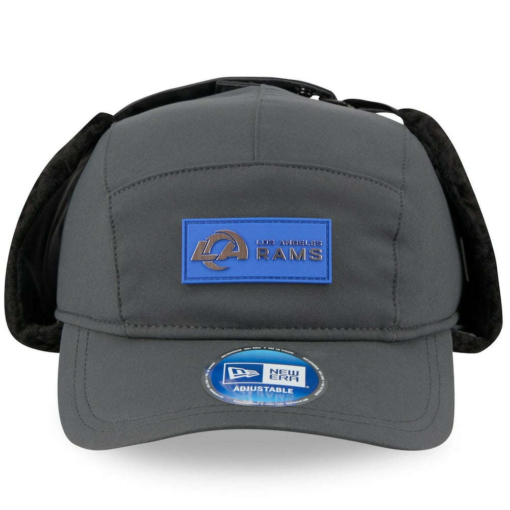 Los Angeles Rams New Era 2025 Sideline Cold Weather Runner Dog Ear Adjustable Hat - Charcoal discount