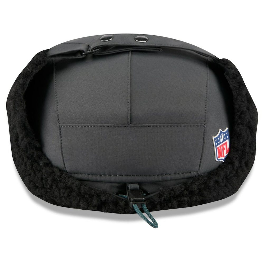 Philadelphia Eagles New Era 2025 Sideline Cold Weather Runner Dog Ear Adjustable Hat - Charcoal for sale