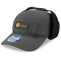 Pittsburgh Steelers New Era 2025 Sideline Cold Weather Runner Dog Ear Adjustable Hat - Charcoal cheap