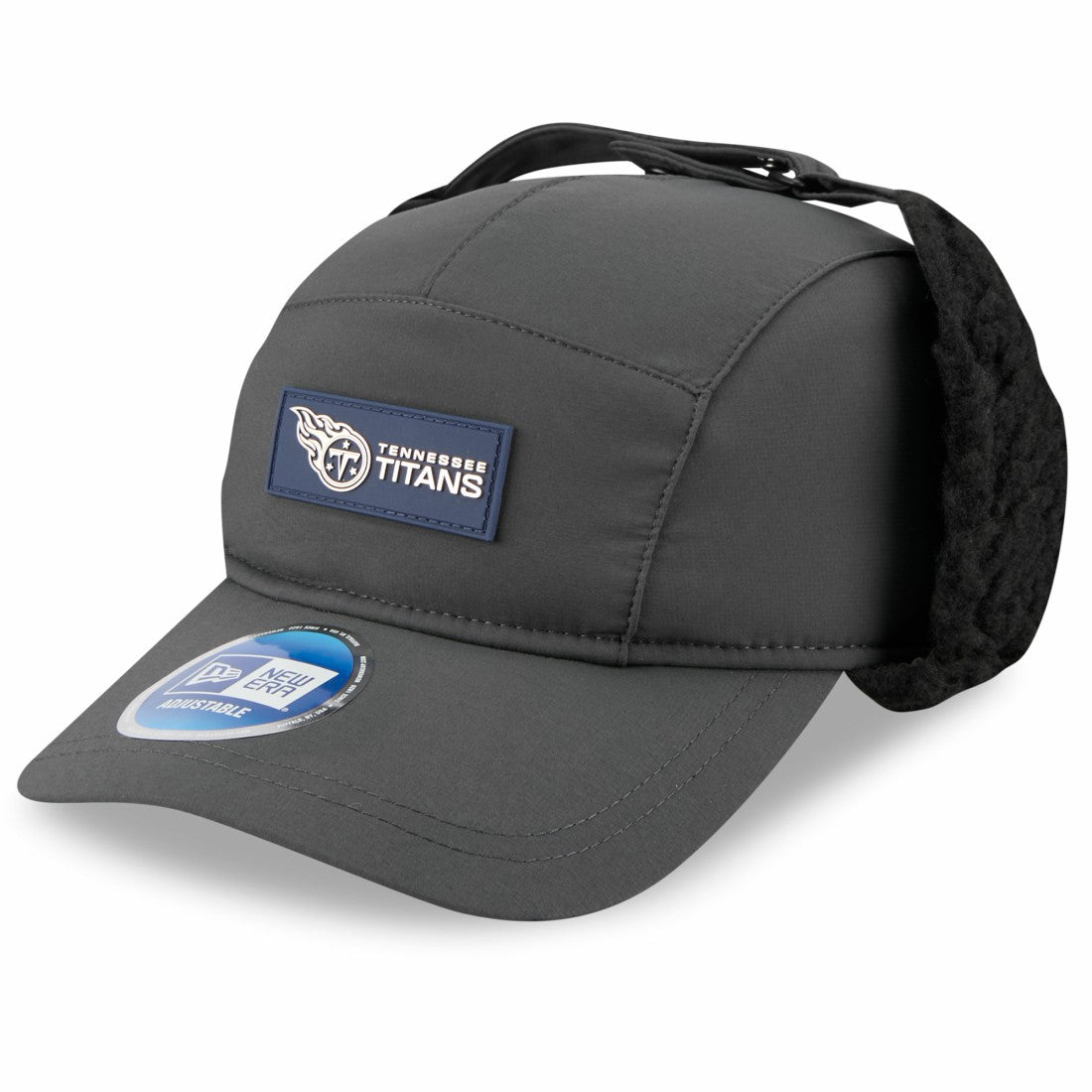 Tennessee Titans New Era 2025 Sideline Cold Weather Runner Dog Ear Adjustable Hat - Charcoal online